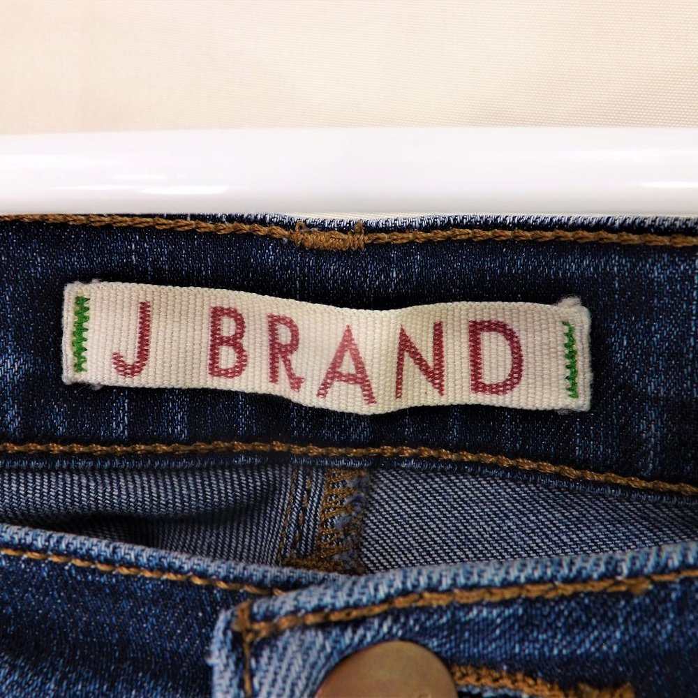 J Brand 5 Pocket Style Blue Denim Light Distress Med-Dark Wash Jeans Pants 27 - Picture 7 of 14